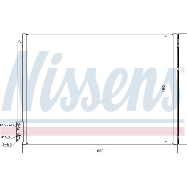 Nissens | Kondensator, Klimaanlage | 940110