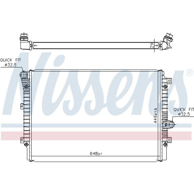 Nissens | Kühler, Motorkühlung | 65336