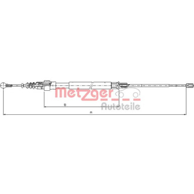 Metzger | Seilzug, Feststellbremse | 10.7509