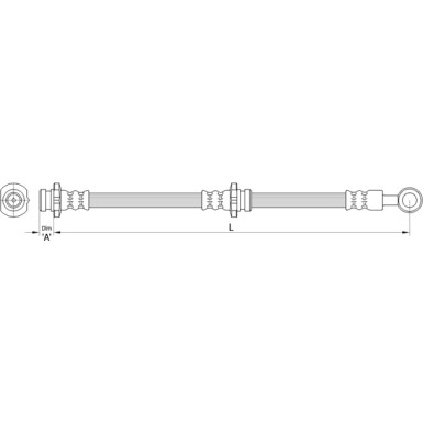 Metzger | Bremsschlauch | 4110461