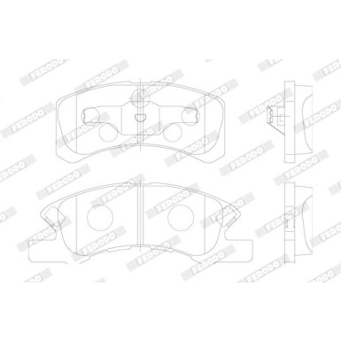 Ferodo | Bremsbelagsatz, Scheibenbremse | FDB1988