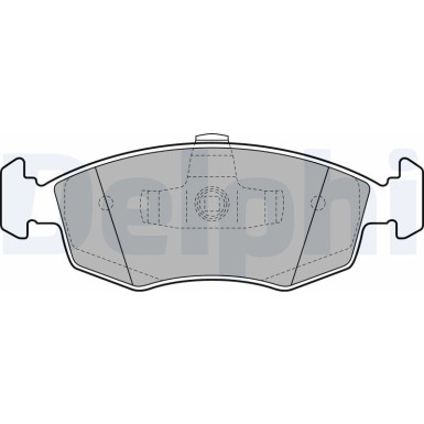 Delphi | Bremsbelagsatz, Scheibenbremse | LP2274