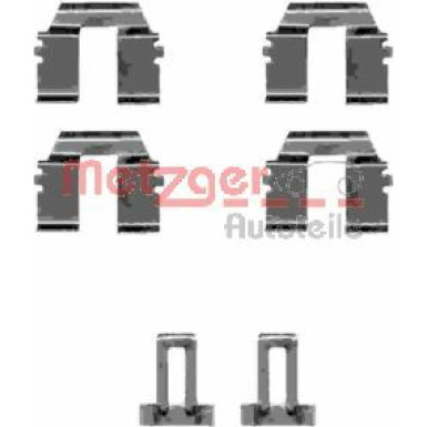 Metzger | Zubehörsatz, Scheibenbremsbelag | 109-1233