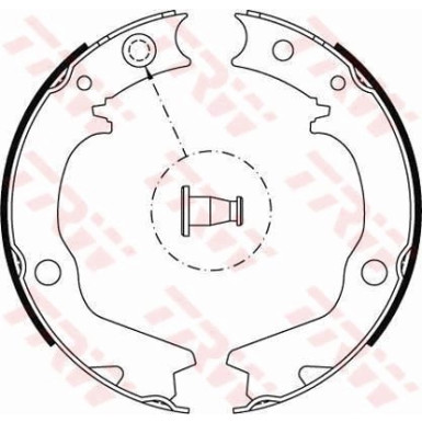 TRW | Bremsbackensatz, Feststellbremse | GS8479