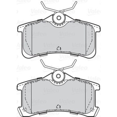 Valeo | Bremsbelagsatz, Scheibenbremse | 302066