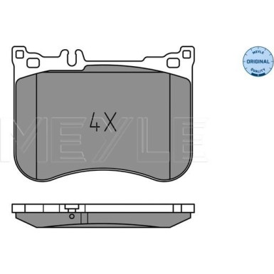 Meyle | Bremsbelagsatz, Scheibenbremse | 025 257 0617
