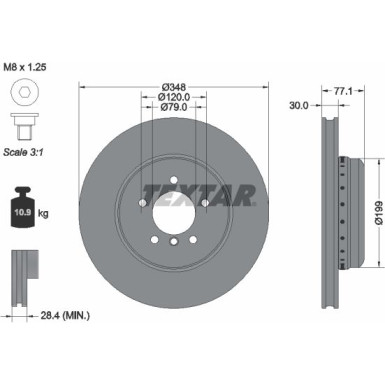 Textar | Bremsscheibe | 92141825