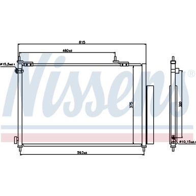Nissens | Kondensator, Klimaanlage | 940062
