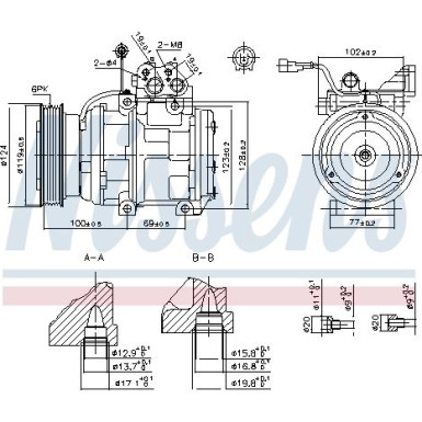 Nissens | Kompressor, Klimaanlage | 89265