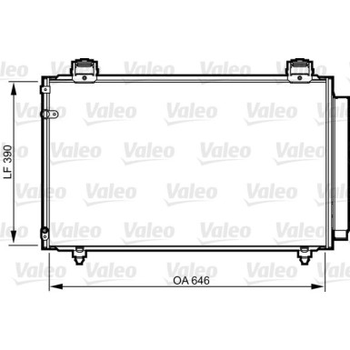 Valeo | Kondensator, Klimaanlage | 814208