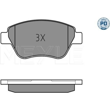 Meyle | Bremsbelagsatz, Scheibenbremse | 025 237 0517/PD
