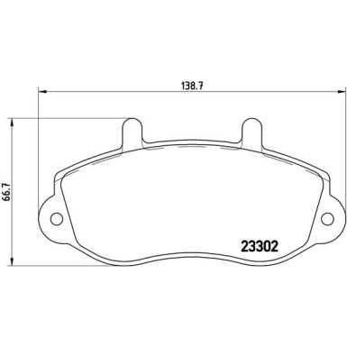 Brembo | Bremsbelagsatz, Scheibenbremse | P 68 025