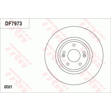 TRW | Bremsscheibe | DF7973