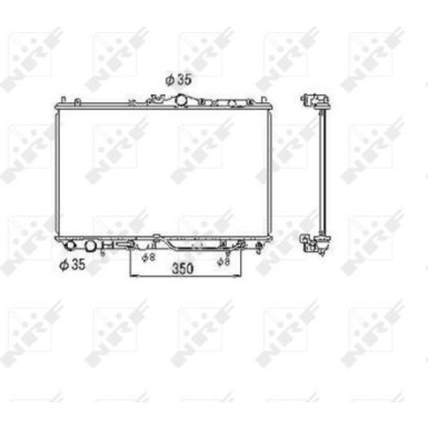 NRF | Kühler, Motorkühlung | 53469