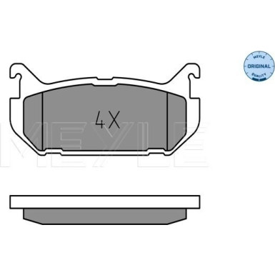 Meyle | Bremsbelagsatz, Scheibenbremse | 025 217 6614