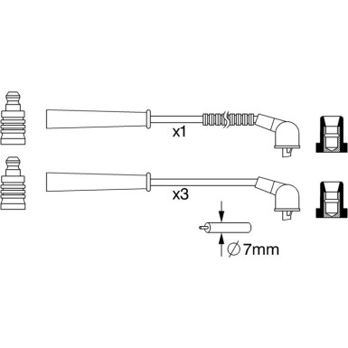 BOSCH | Zündleitungssatz | 0 986 357 265