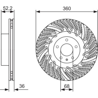 BOSCH | Bremsscheibe | 0 986 479 D29