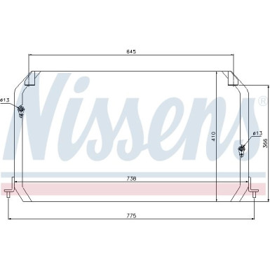 Nissens | Kondensator, Klimaanlage | 94026