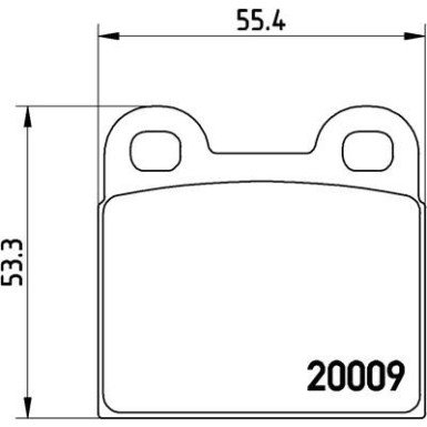 Brembo | Bremsbelagsatz, Scheibenbremse | P 06 001