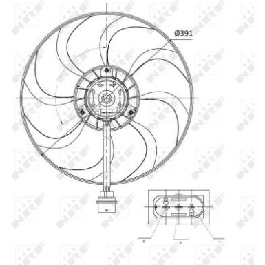 NRF | Lüfter, Motorkühlung | 47375