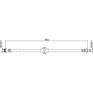 Metzger | Bremsschlauch | 4111833