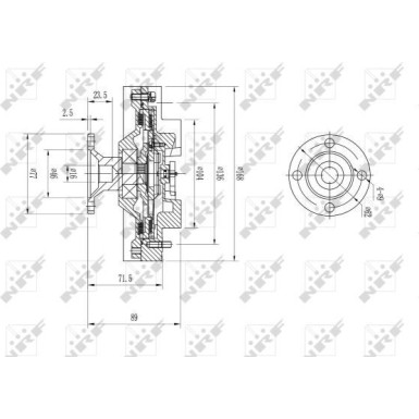 NRF | Kupplung, Kühlerlüfter | 49598