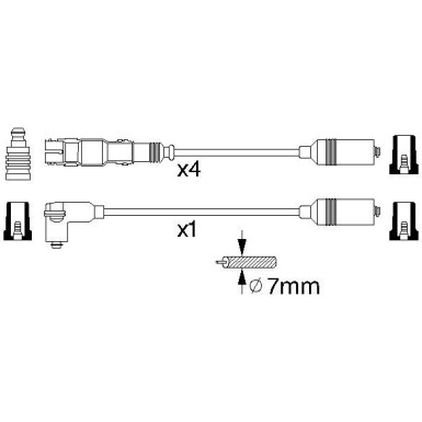 BOSCH | Zündleitungssatz | 0 986 356 304