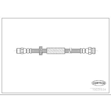 Corteco | Bremsschlauch | 19031634