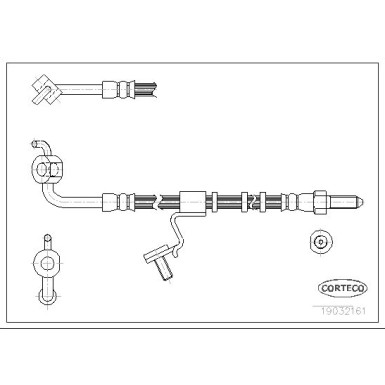 Corteco | Bremsschlauch | 19032161