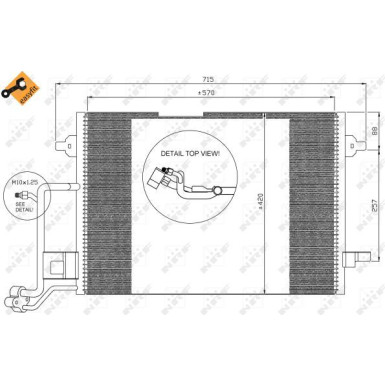 NRF | Kondensator, Klimaanlage | 35308