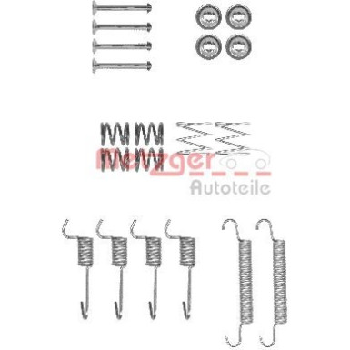 Metzger | Zubehörsatz, Feststellbremsbacken | 105-0008