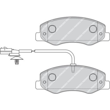 Ferodo | Bremsbelagsatz, Scheibenbremse | FVR4349