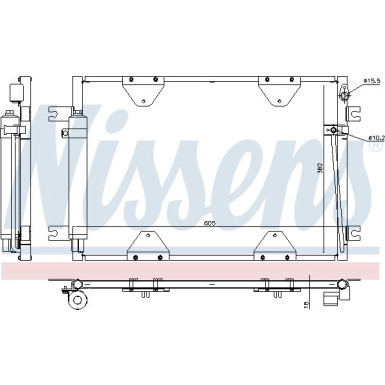 Nissens | Kondensator, Klimaanlage | 940505