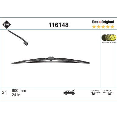 SWF | Wischblatt | Scheibenwischer | 116148