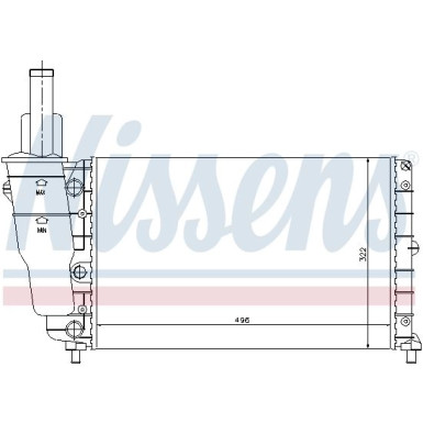 Nissens | Kühler, Motorkühlung | 61857