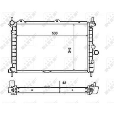NRF | Kühler, Motorkühlung | 50126