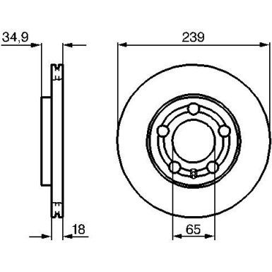 BOSCH | Bremsscheibe | 0 986 479 B62