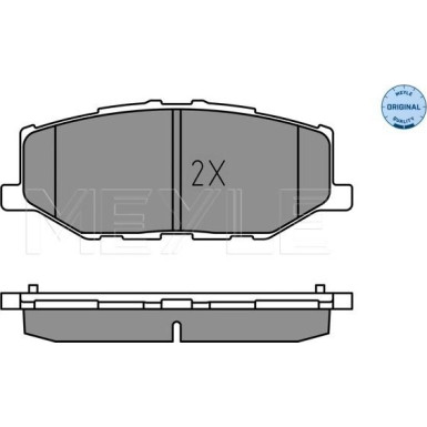Meyle | Bremsbelagsatz, Scheibenbremse | 025 215 6816