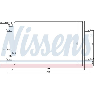 Nissens | Kondensator, Klimaanlage | 94854