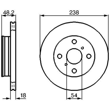 BOSCH | Bremsscheibe | 0 986 478 385