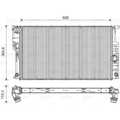 Valeo | Kühler, Motorkühlung | 735455