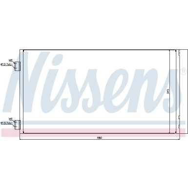 Nissens | Kondensator, Klimaanlage | 940204