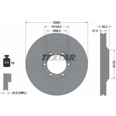 Textar | Bremsscheibe | 92174803