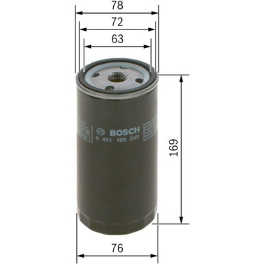 BOSCH 0 451 103 249 Ölfilter