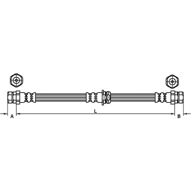 Metzger | Bremsschlauch | 4110119