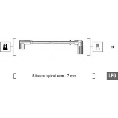 Magneti Marelli | Zündleitungssatz | 941095680607