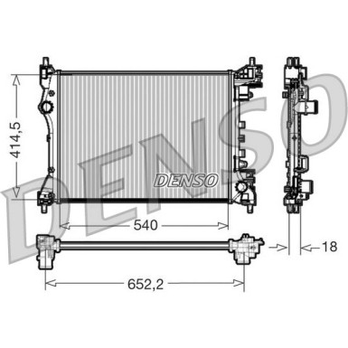 Denso | Kühler, Motorkühlung | DRM01005