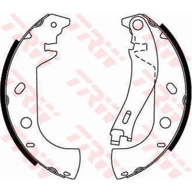 TRW | Bremsbackensatz | GS8653