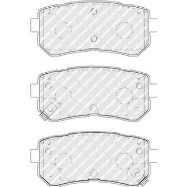 Ferodo | Bremsbelagsatz, Scheibenbremse | FDB5066