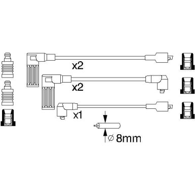 BOSCH | Zündleitungssatz | 0 986 356 846